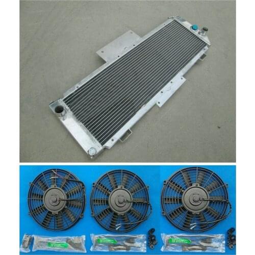 NEW Aluminum Radiator/Radiateur + Fans For Renault Alpine A310 V6 2.7L 1977-1985 Series 1 /2 Pack GT R30 TS PRV V6 2664 cc 2849