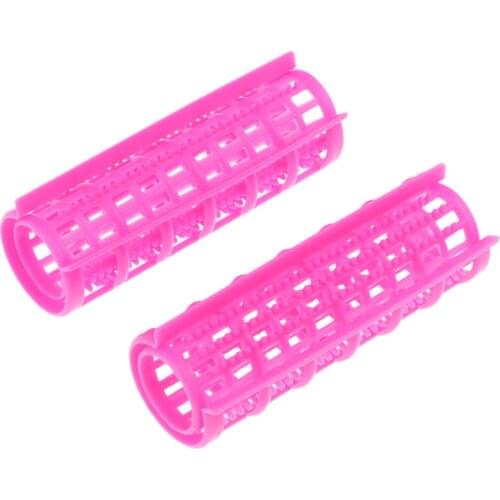 12Pcs/set Plastic Portable Travel Hair Curlers Clips for Thin, Short, Fine Hair & Bangs for Ladies Women Girls