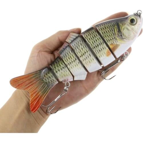 Big Size Fishing Bait 20cm 115g 6 Sections Jointed Lure Sinking Wobbler Vibration Bait Swimbait Fishing Tackle