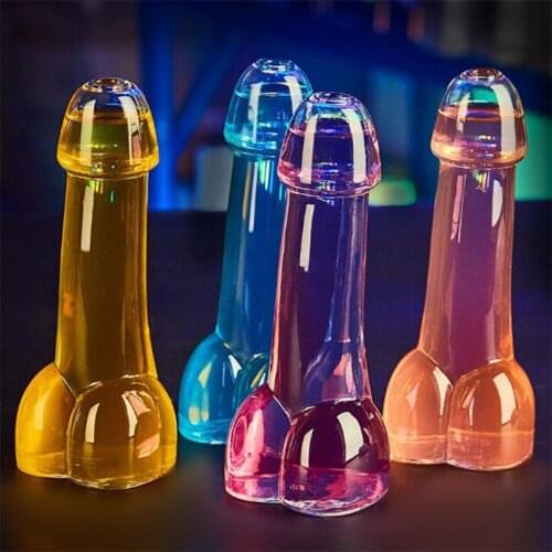 Transparent Wine Glass Straw Cup Beet juice water Cocktail Glasses Gift For Bar party Decoration Universal bottle