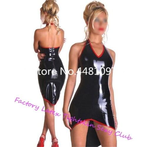 Sexy Latex Rubber Strapless Dress for Women Chinese Style Party Wear Costumes sexy costume plus size halloween costume