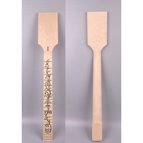 Yinfente electric guitar neck replacement 22 fret Paddle head maple fretboard Vine inlay Strat Jackson electric guitar neck #p7