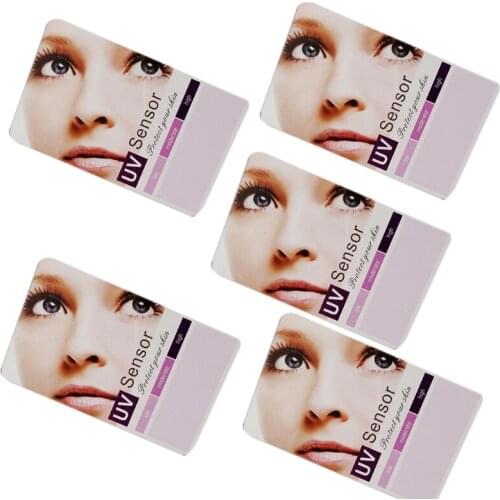 UVB Test Cards Reptiles Terrarium UV Test Card Life Effective Tests Measurement Analysis Tools 10 Pieces PP Material wholesales