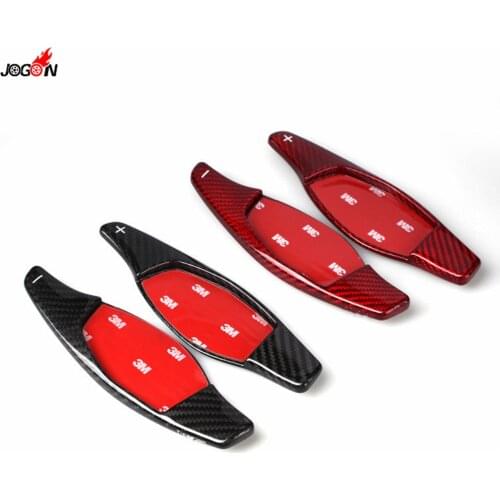 Carbon Fiber Steering Wheel Paddle Shift Extension Shifter Cover For Audi RS3 2017 2018 RS4 2018 RS5 2017 2018 R8 TTRS 2016-2018