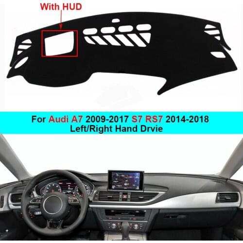 Car Inner Dashboard Cover Dash Mat Carpet Cape Cushion For Audi A7 2010 - 2017 S7 RS7 2014 - 2018 LHD RHD Car Styling Rug 2016