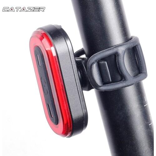 Bike Tail Light Bike Rear Lamp USB Charge Warning Safety Lantern Oval-shaped 30 LED Chips COB Up To 18hrs Runtime