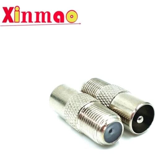 1pcs cable adapter RF male f female British female F Female RF male screw rotary TV straight plug