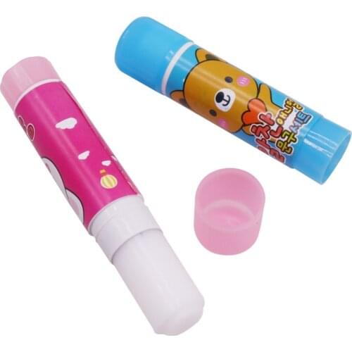 3 pcs 77*20mm Glue Stick Paper Paste Solid Glue Student Stationery Office Supplies Mixed Color Delivery Environmental Protection