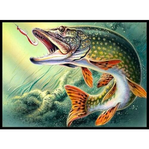 30x40 Round Diamond diy diamond painting 5d for home decor Diamond Painting Animals For Living Room Decoration