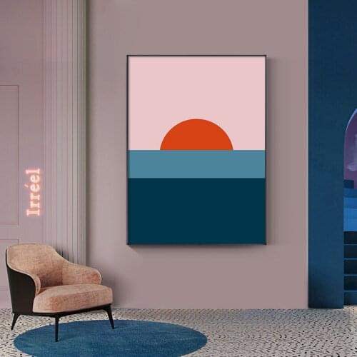 Abstract Geometric art Canvas Painting Posters and Print Wall Art Pictures For Living Room Bedroom Aisle Studio Minimalist style