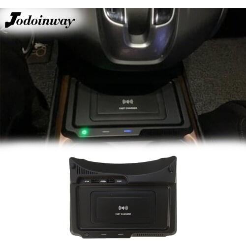 Wireless phone charger for Honda CRV 2018 2019 power adapter dual usb ports mobile charge pad for iphone 11 fast charging board