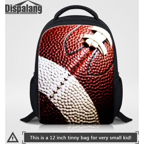 Dispalang 12 inch Baby Boys School Bags Game Fan Children Schoolbag Ball Print Small Backpack Kids Kindergarten Book Bag Mochila