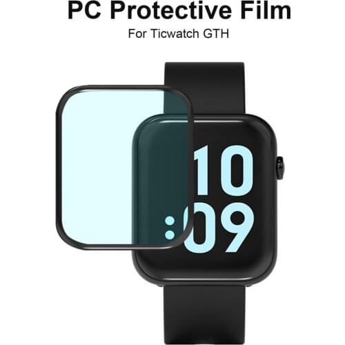 Screen Protector Bubble Free Protective Film For Ticwatch GTH Full Screen Coverage Tempered Film For Ticwatch GTH