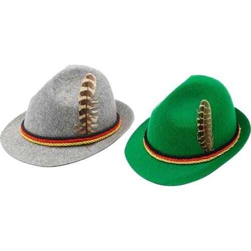 Felt Fedora German Hat Oktoberfest Costume Hat Fancy Dress Headwear