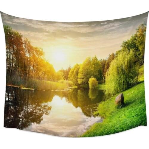 Natural Scenery Tapestry Wall Hanging Wall Art Bedroom Painting Tapestry Wall Home Decoration Dorm Decor Yoga Mat