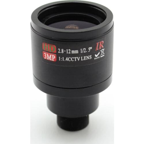 HD 3MP 2.8-12mm CCTV Lens Manual Focal Zoom 1/2.5" MTV 2.8mm-12mm 3.0Megapixel for Camera