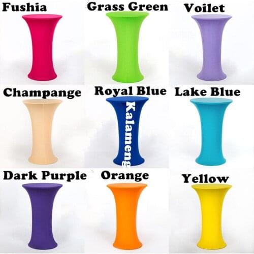 Lycra-Spandex-Elastic-Cocktail-Table-Poser-Cover-Bar-Wedding-Party-Decoration, Hot-Table-Cloth CR-876
