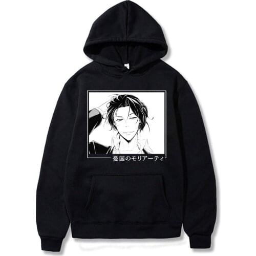 2021 Hot Sale Streetwear Anime Clothes Moriarty The Patriot Loose Casual Design Comfortable Oversize Fashion Long Sleeves Hoodie