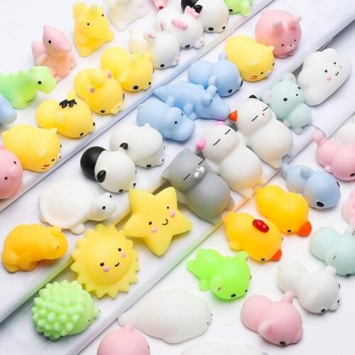 Kawaii Squishies Mochi Animal Squishy Fidget Toys for Kids Party Favors Mini antistress Toys for kids Gift Class Prize wholesale