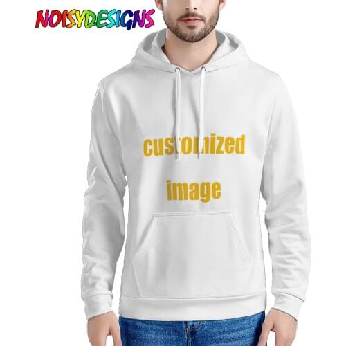 NOISYDESIGNS Customized Fashion Plus Size 6XL Hip Hop Street Wear Men Hooded Hoodies Custom Print Sweatshirts Top Hoodie Clothes