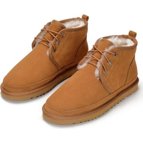 Top Mens Winter Wool Shoe Women Platform Snow Boots Mens Classic Femmes Designer Boots Straps Warm Martin Boot Bottes Booties G