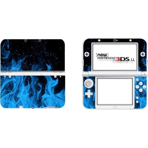 Blue Fire Full Cover Decal Skin Sticker for NEW 3DS XL Skins Stickers for NEW 3DS LL Vinyl Protector Skin Sticker