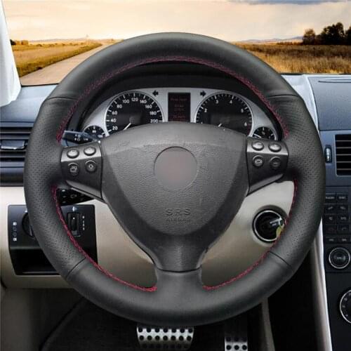 DIY Anti-Slip Wear-Resistant Steering Wheel Cover For Mercedes-Benz A-Class A160 A180 2009-2012 Car Interior Decoration