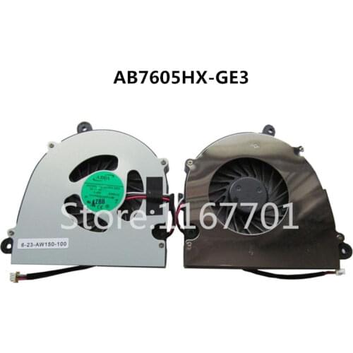 New Original Laptop/Notebook CPU Cooling Fan For Clevo W650 W650S W650SHQ WA50SHQ K570N W110 W110ER AB7605HX-GE3 6-23-AW150-100