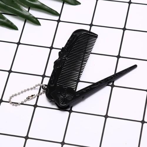 Portable Folding Hair Combs Hairdressing Tools Travel Hair Beard Comb Brush Foldable Massage Hair Comb Anti-Static Styling Kits