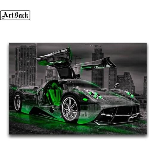 Sale diy 5d diamond painting super sports car full square diamond embroidery artwork decorative diamond mosaic gift