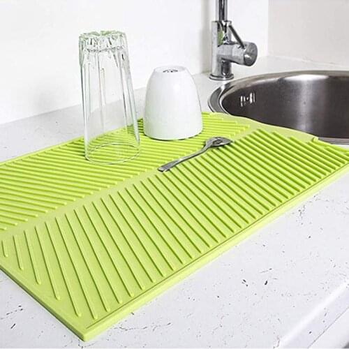 Silicone Table Placemat Premium Heat Resistant Drying MatDish Cup Pad Dinnerware Mat Tableware Dishwasher Kitchen Accessories