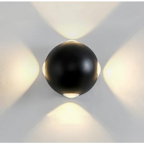 Sanmusion outdoor wall lamp outside wall decoration porch corridor garden countryyard night decor lighting out front lights