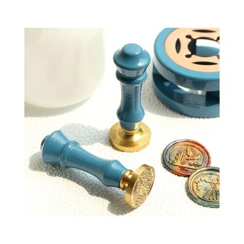 Retro Sealing Wax Furnace Stove Pot Stamp Wax Seal Beads Wooden Handle Sealing Wax Spoon for Wax Sealing Decorative Craft Gifts