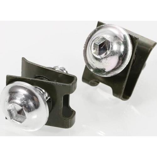 10pcs Nuts M6 Fairing Bolts Spire Fastener Clips Screw Spring Nuts Accessories For Motorcycle Auto Replacement Parts