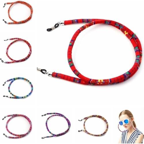 10pcs 6mm Round Retro Eyeglass sunglasses cotton neck string cord retainer strap eyewear lanyard holder wholesale