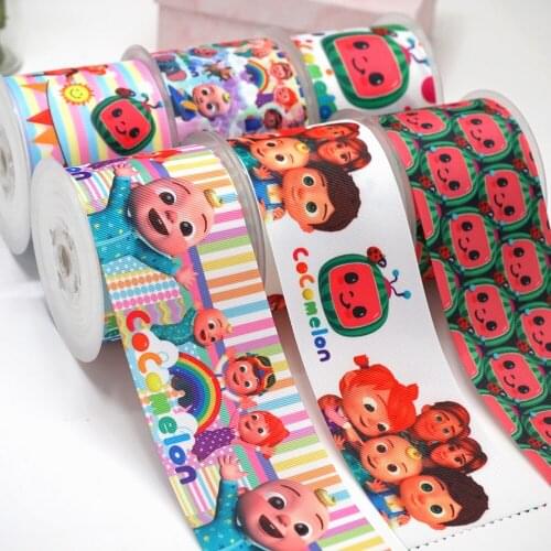3 inch 75mm 38mm 25mm Princess Characters Printed Grosgrain Ribbons Craft Suppliers 51370