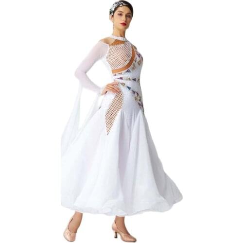 B-2083 International standard ballroom dance dress high quality competition smooth dance dress ballroom dance dresses for sale