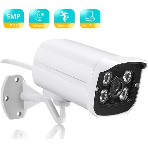 BESDER Full HD 5MP 3MP 2MP Outdoor Bullet Surveillance POE IP Night Camera ONVIF 2.8mm Wide Angle for CCTV Netwrok Camera System