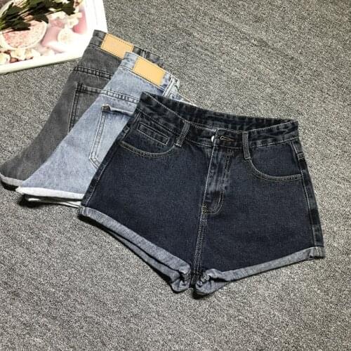 Thoshine Brand Summer 100% Cotton Women Denim Shorts Cuffs Hot Pants Female High Waist Mini Short Jeans Bottoms Plus Size 5XL