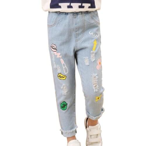 Girls Jeans For Kids Girl Spring Baby Jeans Kids Pants Boutique Children Trousers Autumn Childrens Clothing