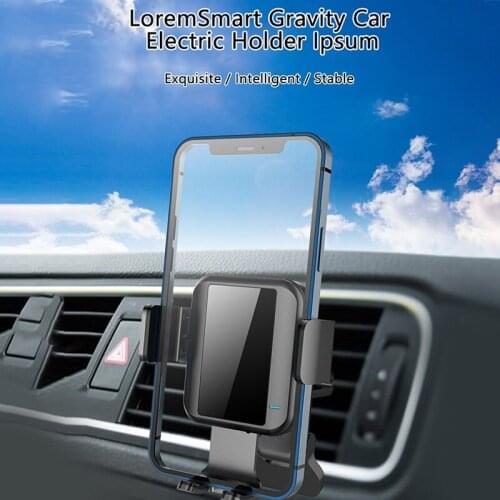 Electric Bracket Type-c Touch Switch Smart Induction Car Air Outlet Mobile Phone Navigation Car Bracket Eclectric Stand Holder