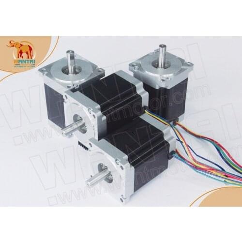 EU ship-no tax-no damage-4PCS Wantai Stepper Motor Nema34 ,85BYGH450D-008,1090oz-in,5.6A