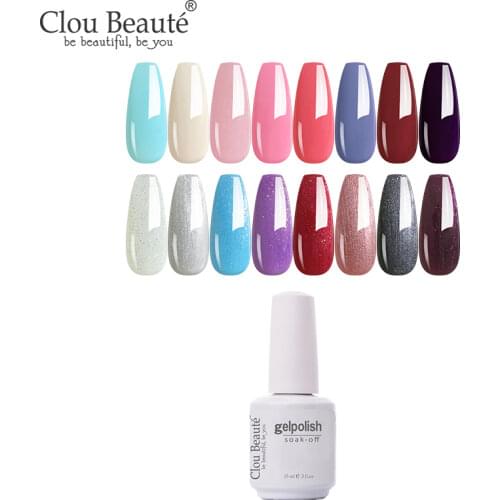 Clou Beaute Nail Polish Gel Nail lakiery hybrydowe Gellak Vernis Semi Permanent for Nails 15ml 179 Colors Nail Gel Polish