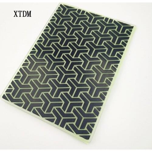 HOT plastic three-mouth template craft card making paper card album wedding decoration scrapbooking Embossing folders