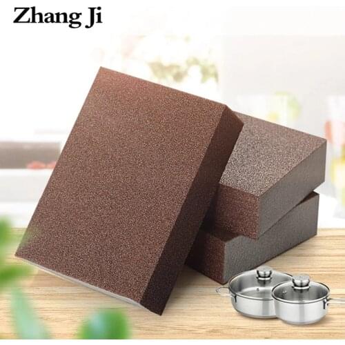 1/4/6Pcs Strong Carborundum Brush Wipe to Remove Dirt And Rust Magic Sponge Cleaner Emery Sponge Descaling Rub Pot Kitchen Tool