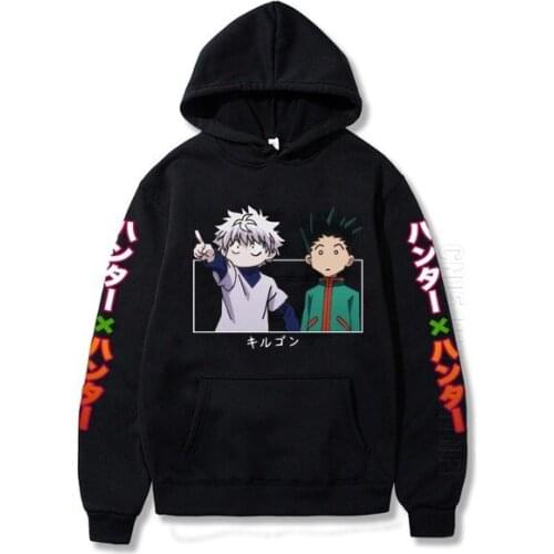 Hunter X Hunter Killua And Gon Printing Men/Women Hoodie Long Sleeve Crew Neck Fashion Designer Streetwear