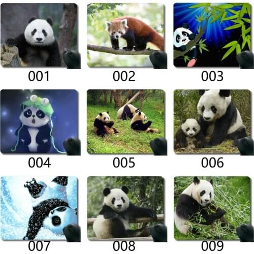 Mouse Pad,math Wildlife Panda,Mouse Mat,Non-Slip Rubber Base Mousepad