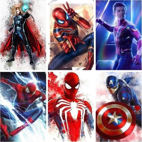 Marvel Movie Superhero 5D DIY Diamond Painting Diamond Mosaic Embroidery Full Home Decor Cross Stitch Kits