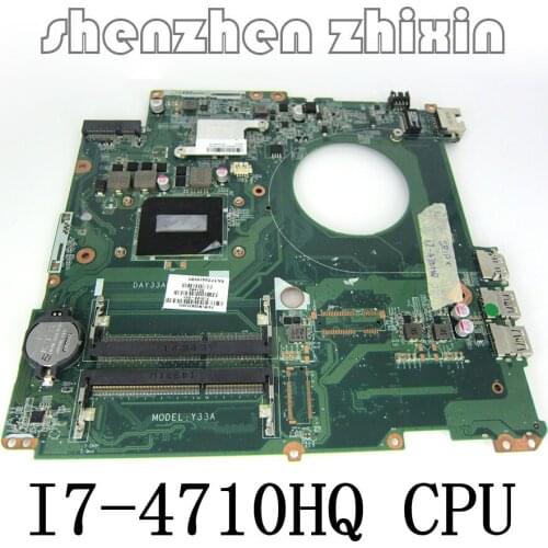 For Envy 17-K 17T-K M7-K010DX Laptop Motherboard 773128-501 773128-001 I7-4710HQ CPU DAY33AMB6C0 mainboard