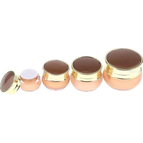 Refillable Acrylic Cosmetic Cream Bottle W/ Lid Makeup Container Travel Pot
